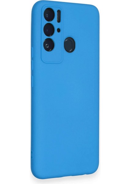 Tecno Pova Neo Kılıf Nano Içi Kadife Silikon - Mavi Zrnet