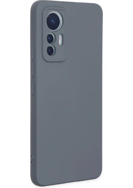 Xiaomi Mi 12 Lite Kılıf Nano Içi Kadife Silikon - Gri Zrnet