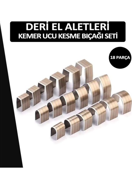 Kemer Ucu Kesme Bıçağı Seti 18 Parça