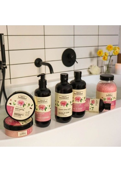 Bitkisel Vegan Rahatlatır Vicut Losyonu Şam Gülü Shea Yağ 400 ml