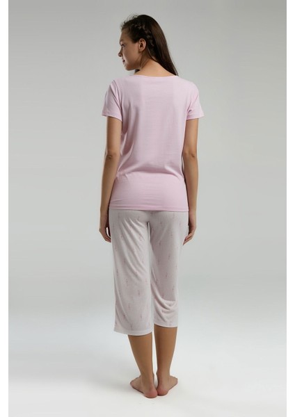 3253 Kadın Kapri Pijama Takım
