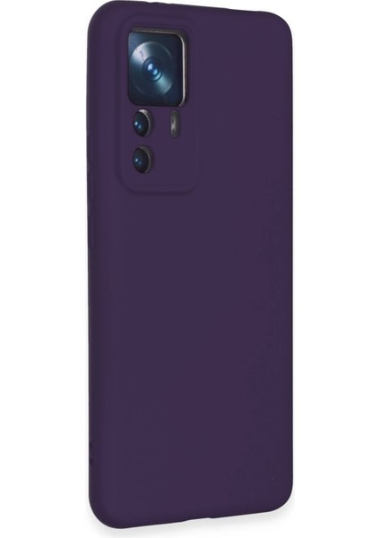 Xiaomi Mi 12T Pro Kılıf Nano Içi Kadife Silikon - Mor Zrnet