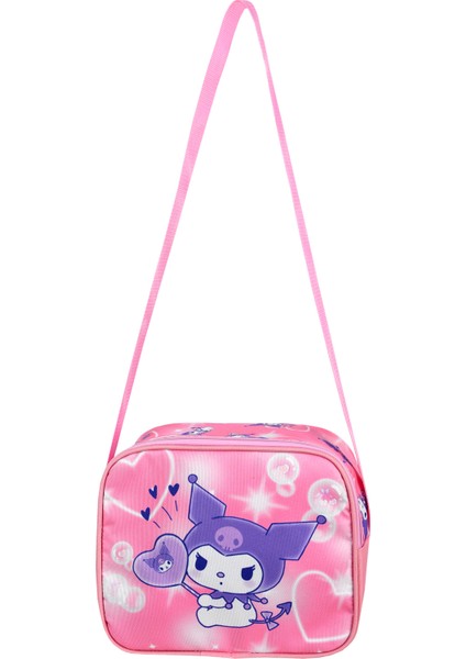 Tozpembe Ortopedik Kuromi Melody Temalı Yarasa Ilkokul Çantası ve Beslenme Çantası