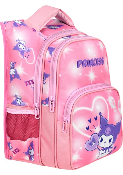 Tozpembe Ortopedik Kuromi Melody Temalı Yarasa Ilkokul Çantası ve Beslenme Çantası