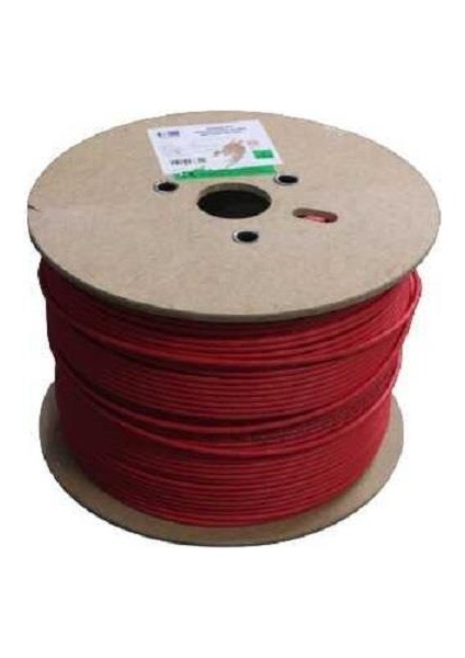 Cat 6 Halogen Free U/utp Lsoh 500M Kablo 23AWG Kırmızı