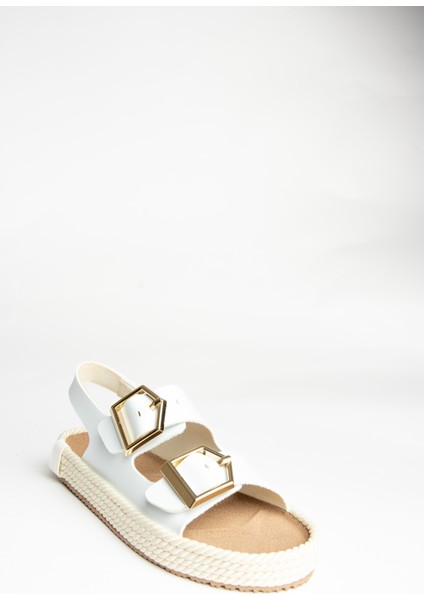 U596330309 Beyaz Kadın Sandalet indirimleri