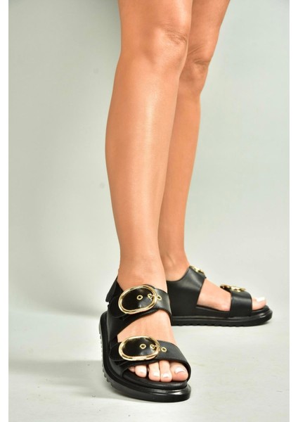 U725092109 Siyah Kadın Sandalet fiyatları