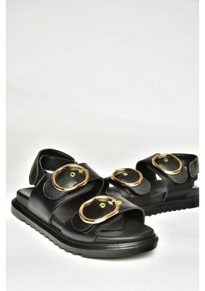 U725092109 Siyah Kadın Sandalet indirimleri