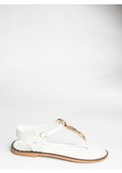 U291240003 Beyaz Parmak Arası Sandalet indirimleri