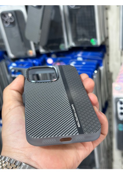 Iphone 14 Pro Uyumlu Magsefe Destekli Carbon Desenli Telefon Kılıfı fiyatları