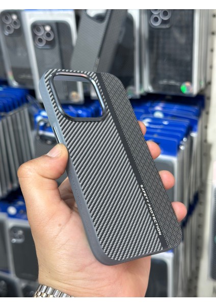 Iphone 14 Pro Uyumlu Magsefe Destekli Carbon Desenli Telefon Kılıfı fırsatları