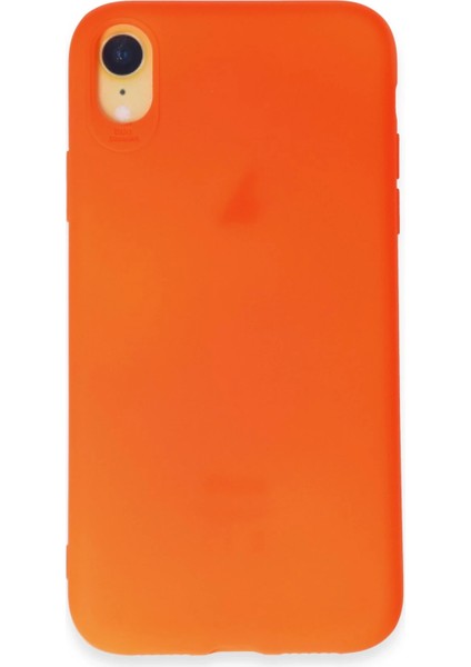 Apple iPhone Xr Kılıf First Silikon - Parlak Turuncu Zrnet