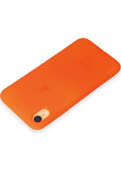 Apple iPhone Xr Kılıf First Silikon - Parlak Turuncu Zrnet