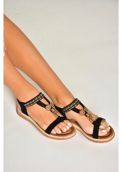 U258615209 Siyah Kadın Sandalet fırsatları