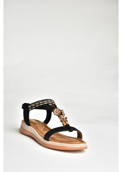 U258615209 Siyah Kadın Sandalet indirimleri
