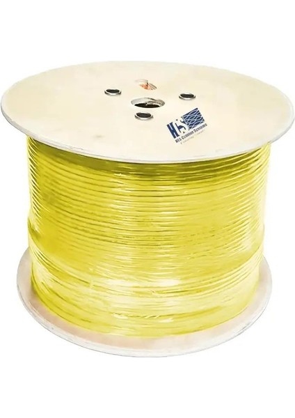 Cat 6 Halogen Free U/utp Lsoh 500M Kablo 23AWG Sarı