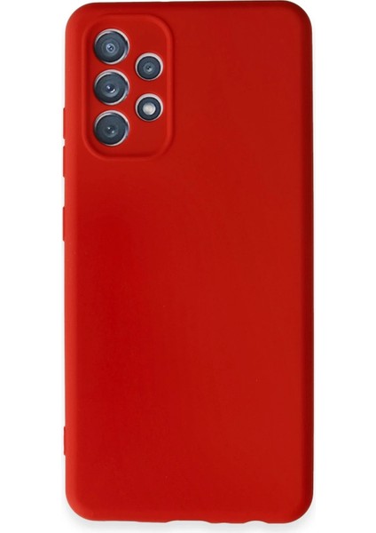 Samsung Galaxy A32 Kılıf First Silikon - Kırmızı Zrnet