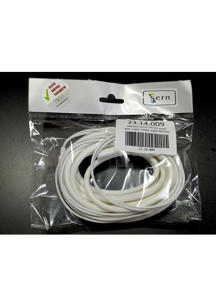 Kuluçka Drenaj Isıtıcı Rezistansı 3mt Sıcak 1mt Soğuk 150W 230V Artiko modelleri