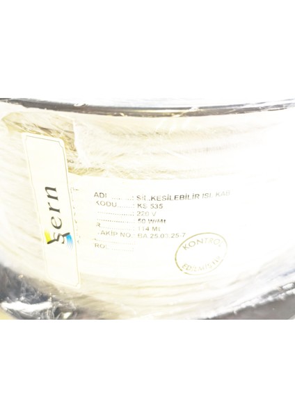 Kesilebilir Kablo Isıtıcı Rezistans 50W/Mt.230V Sern TM3.207 fiyatları