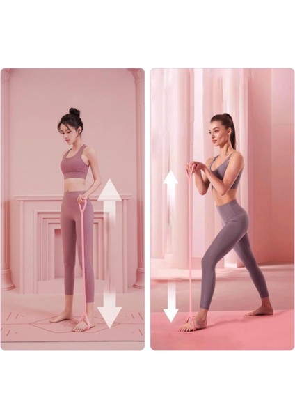 Direnç Bandı Egzersiz Lastiği | Silikon Egzersiz Lastiği, Çok Yönlü Direnç Lastiği, Kas Çalıştırma Lastiği, Fitness Egzersiz Bandı