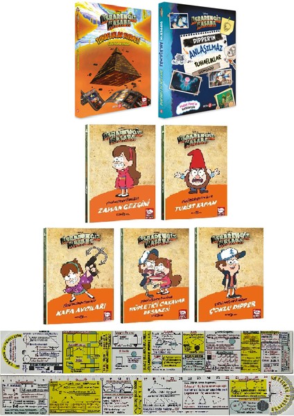 Esrarengiz Kasaba Tuhaflıklar Kıyameti+Anlaşılmaz Tuhaflıklar Günlüğü+Çizgi Diziden Öyküler 7 Kitap