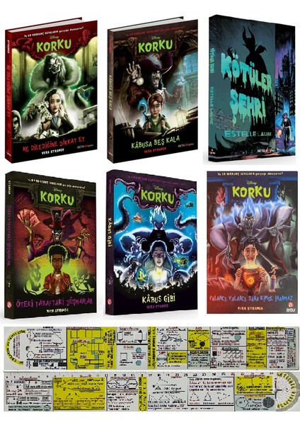 Disney Korku 6 Kitap Set + Mat. Öğreten Cetvel