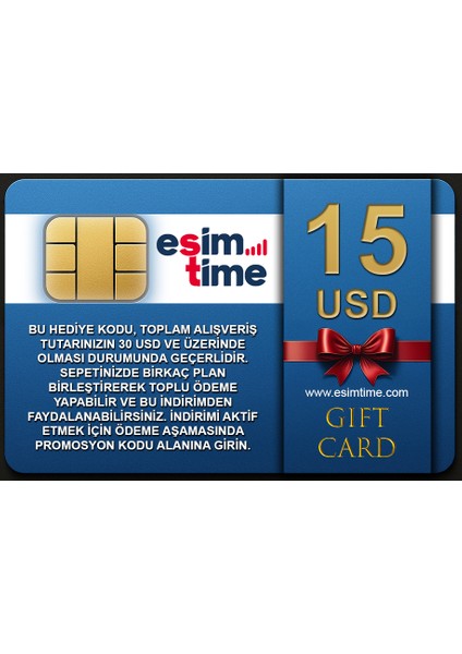 15 Usd Dijital Hediye Kartı