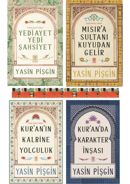 Yedi Ayet Yedi Şahsiyet Fatiha Suresi Tefsiri, Mısıra Sultanı Kuyudan Geli, Kuranın Kalbine Yolculu, Kuranda Karakter Inşası(4kitap)