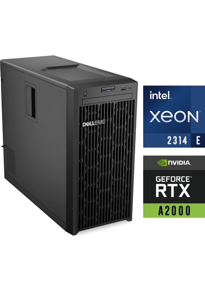 Poweredge T150 Intel Xeon E-2314 32GB 1tb HDD 12 GB RTXA2000 Fdos Server PET150SPL2 043