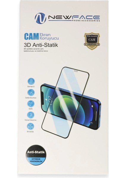 Xiaomi Redmi 12C 3D Statik Cam Ekran Koruyucu Zrnet