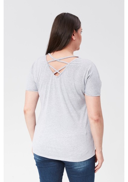 Sırt Çapraz Kısa Kol Bluz (KALIP:M9145)