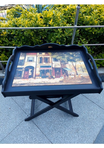 Sehpa Mdf Ahşap Çıkarılabilir Ayaklı Yatak Tepsili 58 cm Confection Commerce 1 Adet