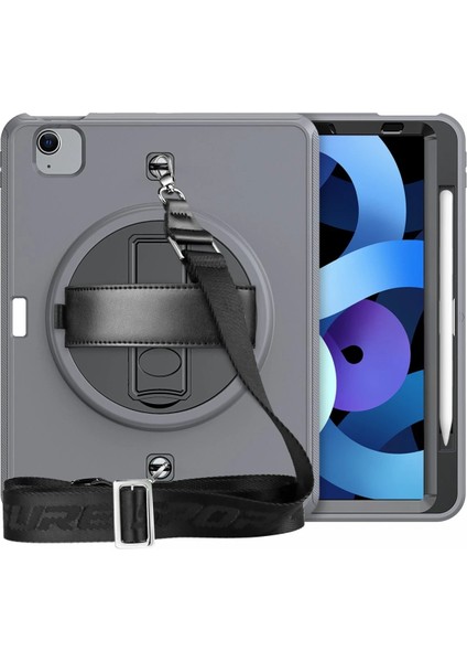 Apple iPad Pro 11 (2020) Kılıf Strap-C Otterbox Tablet Kapak - Gri Zrnet