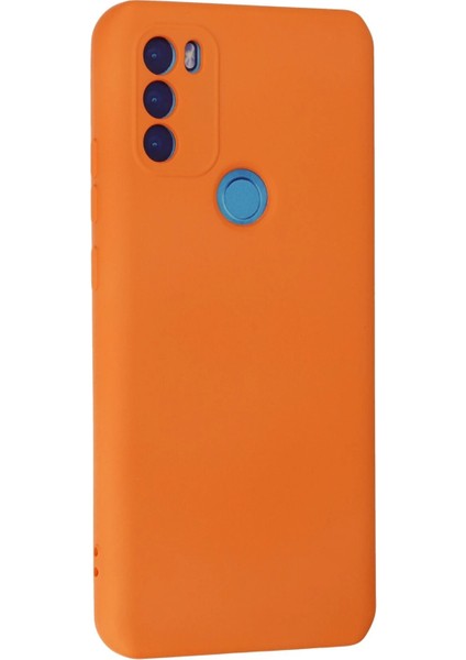 General Mobile Gm 21 Plus Kılıf Nano Içi Kadife Silikon - Turuncu Zrnet