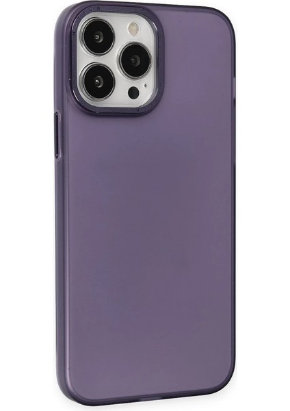 Apple iPhone 14 Pro Kılıf Modos Metal Kapak - Derin Mor Zrnet