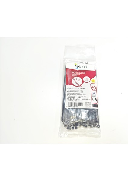 15CM Siyah Kablo Bağı 2,5 mm Plastik Kelepçe - 100 Adet - Nylon Kablo Düzenleyici fiyatları