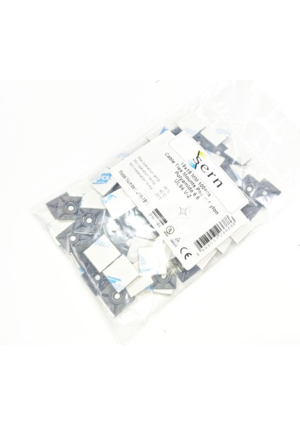 19MM x 19MM Yapışkanlı Siyah Plastik Kroşe – 1 Paket – 100 Adet fiyatları