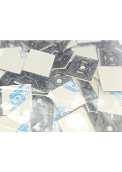 19MM x 19MM Yapışkanlı Siyah Plastik Kroşe – 1 Paket – 100 Adet modelleri