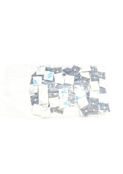 19MM x 19MM Yapışkanlı Siyah Plastik Kroşe – 1 Paket – 100 Adet fırsatları