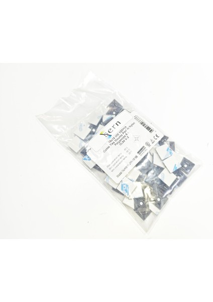 19MM x 19MM Yapışkanlı Siyah Plastik Kroşe – 1 Paket – 100 Adet indirimleri