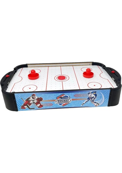 Masa Üstü Portatif Taşınabilir LED Işıklı Buz Hokeyi Oyun Seti 50X30CM