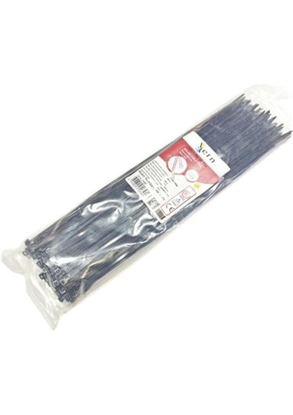 37CM Siyah Kablo Bağı 3,6mm Plastik Kelepçe - 100 Adet - Nylon Kablo Düzenleyici indirimleri
