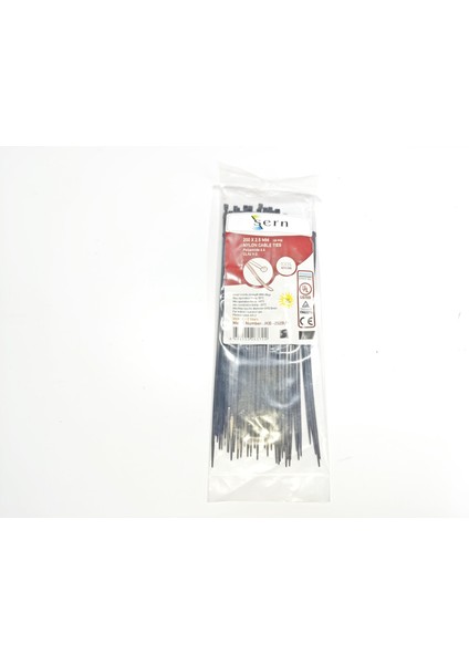 20CM Siyah Kablo Bağı 2,5 mm Plastik Kelepçe - 100 Adet - Nylon Kablo Düzenleyici indirimleri