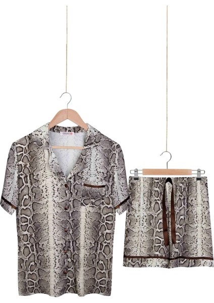 Gömlek Model Dokuma Pijama Takımı