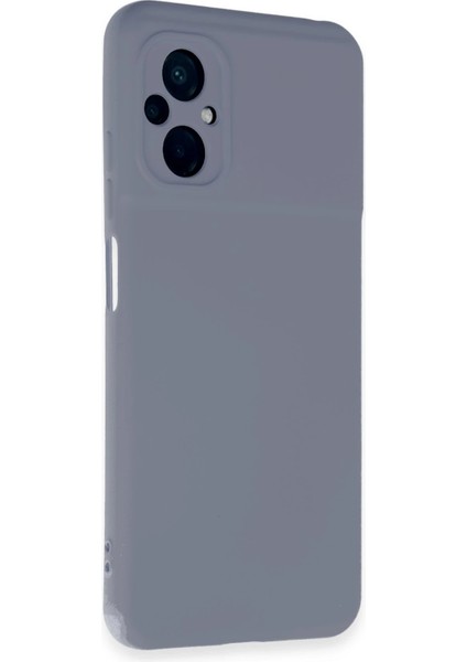 Xiaomi Poco M5 Kılıf Nano Içi Kadife Silikon - Gri Zrnet