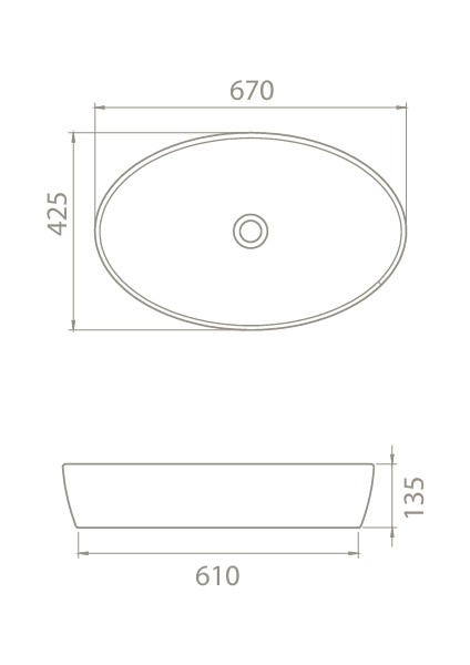 Mat Gri One 67 cm Lavabo (B.deliksiz) fiyatları