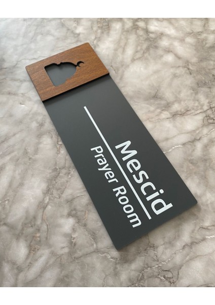Wooden Serisi Pleksi Mescid Departman Kapı Isimliği Yönlendirme Levhası modelleri