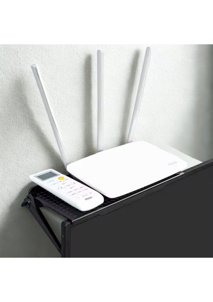 22X11 cm Tv Üstü Kumanda, Modem, Tv Kutusu Rafı, Monitör, Notebook Uyumlu Düzenleme Rafı