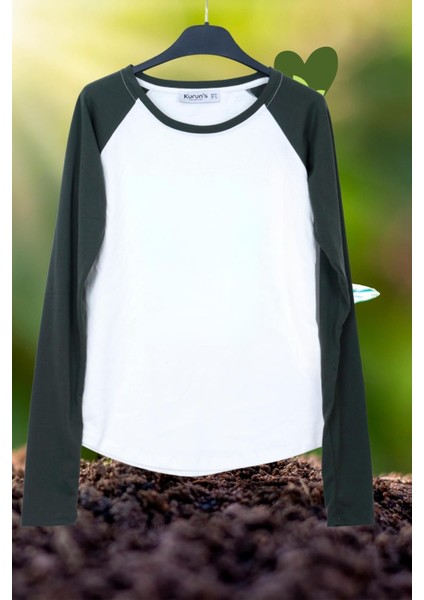 Reglan Uzun Kol Pamuk Tshirt