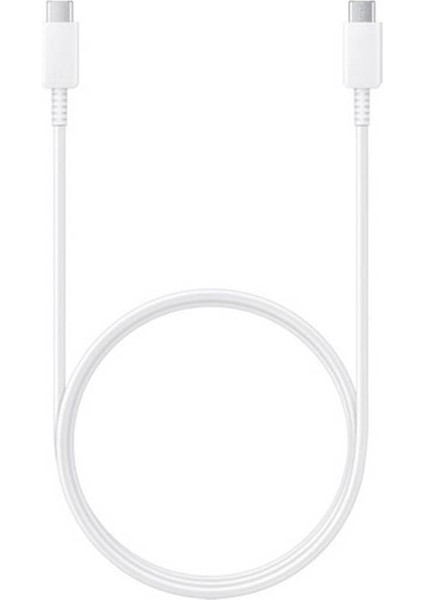 Samsung Xiaomi Oppo Reeder Huawei Uyumlu Type C To Type C Hızlı Şarj Kablosu Beyaz 45W